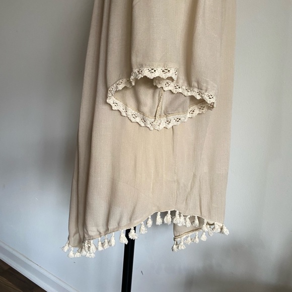 Lucky &Coco women’s blouse off shoulder elastic collar tassels boho style - Picture 5 of 10